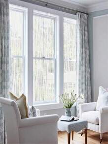 1卷霧面效果控熱窗戶隱私膜,靜電吸附防uv裝飾貼紙,適用於客廳、臥室、浴室、廚房 - 無色 - 查看 5