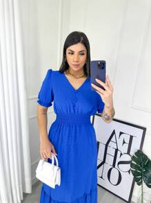 Women Dresses - Royal Blue - View 4