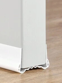1pc Corrugated Door Bottom Seal Strip For Air Conditioning And To Block The Cold Wind - White - View 2