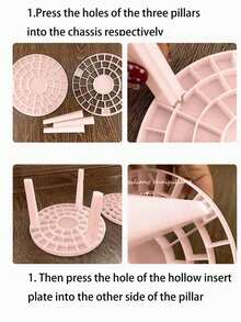1入組創意化妝盒支撐架帶刷支架,筆筒,大容量節省空間美妝工具收納架適用於化妝品畫筆和鋼筆