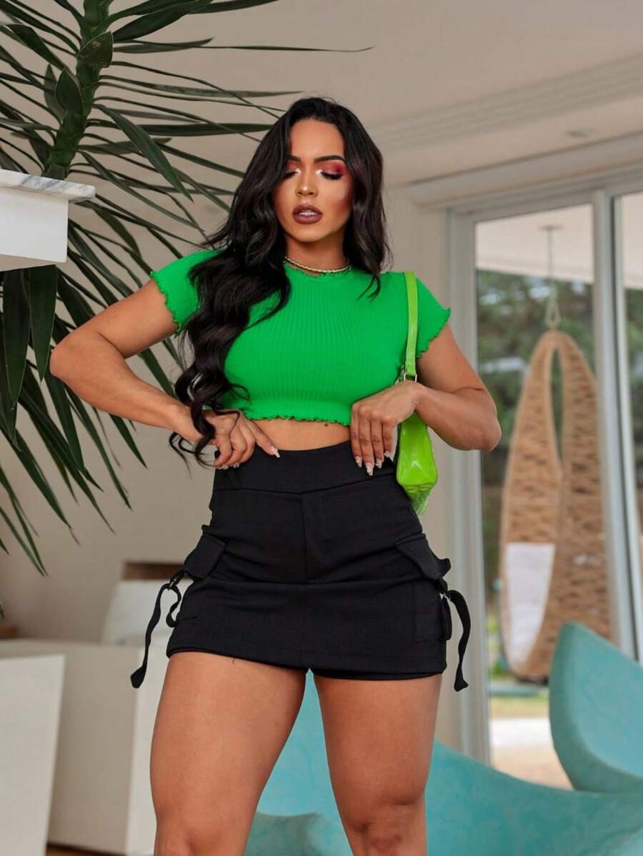 Women Shorts - màu đen - Xem 1