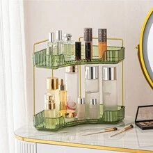 Corner Makeup Counter Organizer, Bathroom Countertop Perfume Tray and Vanity Organizer,  Cosmetic Storage Case, Corner Storage Organizers Shelves for Bathroom, Kitchen, Dresser. Gifts for Mom,Girls,Women.For New Year, Christmas annd All Festival Gift - atrovirens - View 7