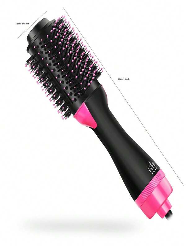 Hot Air Brush,2 In 1 Blow Dryer Brush And Volumizer, One Step Hair