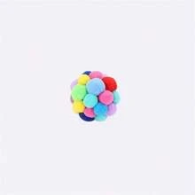 Pet Toy For Cat - Plush Ball With Bell And Elastic Band, Self-playing Toy, Multicolor Decor Ball Suits For Indoor Cats And Kittens Who Like Chewing And Playing. - Multicolor - View 5
