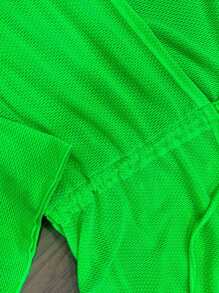 Saida de praia feminina curta verao tendencia neon