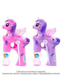 Daty Mx 1pz Pistola De Burbujas Unicornio Con Musica Incluida, Juguete Para Niños (Color Al Azar) - Azul - Ver 3