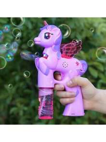 Daty Mx 1pz Pistola De Burbujas Unicornio Con Musica Incluida, Juguete Para Niños (Color Al Azar) - Azul - Ver 2