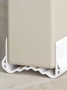 1pc Corrugated Door Bottom Seal Strip For Air Conditioning And To Block The Cold Wind - White - View 1