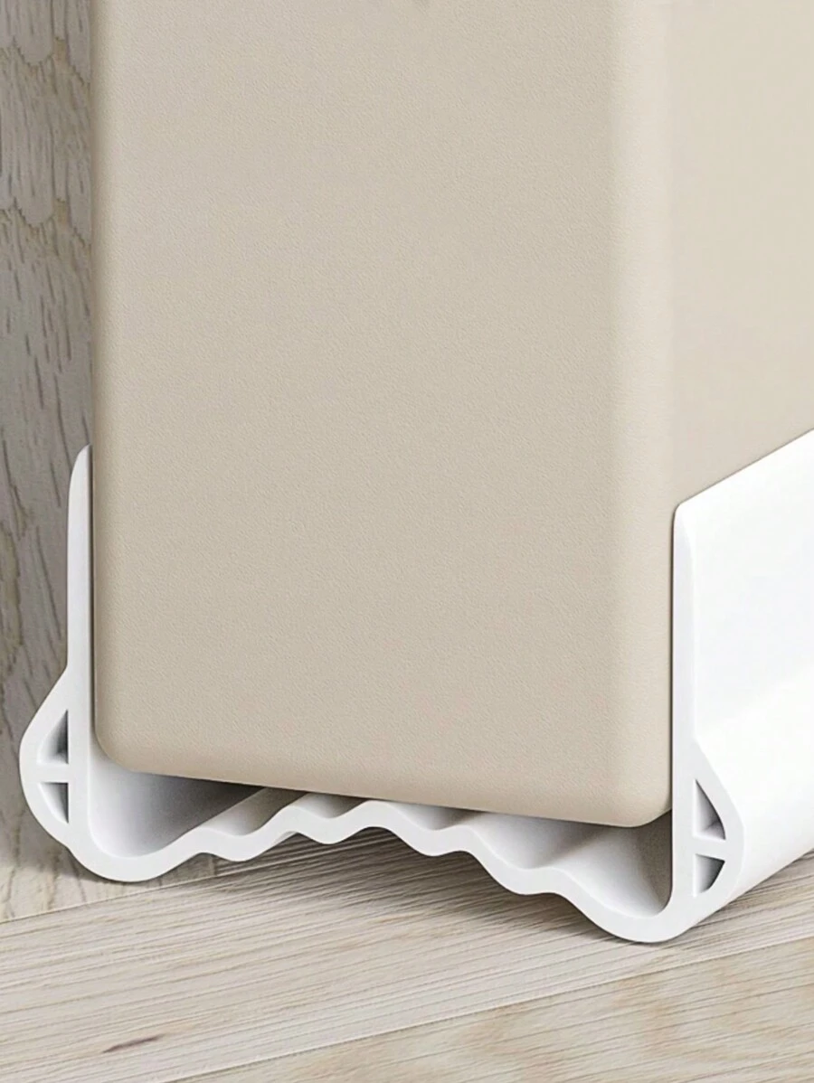 1pc Corrugated Door Bottom Seal Strip For Air Conditioning And To Block The Cold Wind - White - View 1
