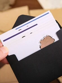 6 件裝黃色復古牛皮紙創意簡約信封迷你情書情侶文具套裝 - 黃色 - 查看 6