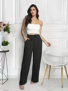 Women Pants - Black - View 1