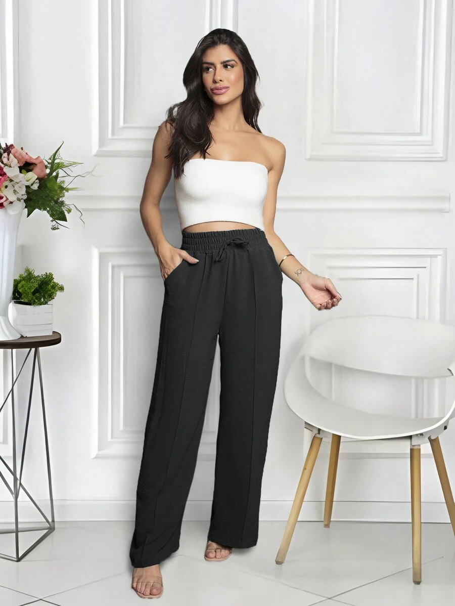 Women Pants - Black - View 1