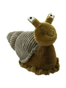 件 28 公分可愛毛絨蝸牛毛絨玩具，栩栩如生的軟蝸牛娃娃，適合禮品和家居裝飾，是聖誕節和其他節日的蝸牛毛絨玩具選擇。 - 駝色 - 查看 2