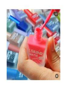 Barniz de uñas esmalte 4 colores diferentes efecto mate 4 piezas - Multicolor - Ver 7