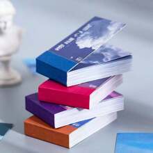 YUXIAN 1本/50張粉色天空和雲景照片貼紙,適用於剪貼簿、diy藝術項目、裝飾筆記本電腦、手機、水壺,帶有美學風格和個性化的品味 - 粉色 - 查看 4