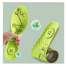 Đế thể thao thoải mái bấm huyệt có thể cắt mới với massage - màu xanh lá - Xem 2