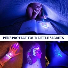 1 Pluma De Tinta Invisible Con Luz Uv, Marcador Mágico, Juguete De Espías Y Juguete De Juegos De Fiesta - Verde - Ver 5