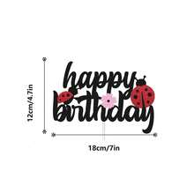 1 Miếng Tính hai mặt Long lanh Bọ rùa Theo chủ đề Tiệc sinh nhật Đồ trang trí Bánh Đồ trang trí , Bàn Đồ trang trí Quân nhu - Màu be - Xem 4