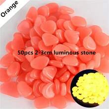 100入組戶外發光發亮石頭花園鵝卵石輝光在黑暗的魚缸水族館裝飾自然岩石