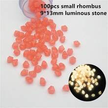 100入組戶外發光發亮石頭花園鵝卵石輝光在黑暗的魚缸水族館裝飾自然岩石