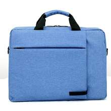 Large Capacity Multi-compartment Handbag With Zipper, Shoulder Strap, And Trolley Sleeve Suitable For Business Trip, Office, Documents And Files, With 15-inch Laptop Compartment - Light Grey - View 9