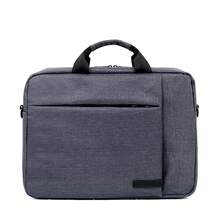 Large Capacity Multi-compartment Handbag With Zipper, Shoulder Strap, And Trolley Sleeve Suitable For Business Trip, Office, Documents And Files, With 15-inch Laptop Compartment - Light Grey - View 10