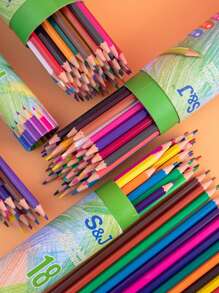 12,18,24,36,48pcs/set Mixed Color Colored Pencils - Green - View 2