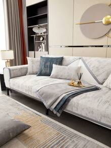 1 pièce Coussin De Canapé , Moderne Luxe Style En Jacquard Canapé Siège Tapis Adapté Pour Salon Domicile Utiliser , Animaux De Compagnie Anti-Morsure , Pour Toutes Les Saisons