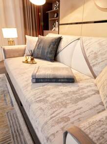 1 pièce Coussin De Canapé , Moderne Luxe Style En Jacquard Canapé Siège Tapis Adapté Pour Salon Domicile Utiliser , Animaux De Compagnie Anti-Morsure , Pour Toutes Les Saisons
