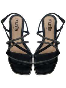 Women Flat Sandals - 黑色 - 查看 3