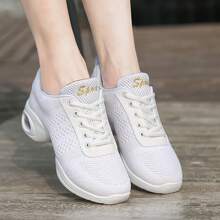 Của phụ nữ Đúng mốt Thoải mái Linh hoạt Thể thao Giày khiêu vũ - trắng - Xem 1