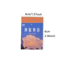 YUXIAN 1 Cuốn 50 Miếng Dán Ảnh Bầu Trời Đêm, Mây, Mặt Trăng & Phong Cảnh Cho Album Ảnh, Nghệ Thuật Tự Làm, Điện Thoại, Trang Trí Laptop, Bộ Đồ Uống Thẩm Mỹ, Vật Dụng Cá Nhân - màu đen - Xem 6