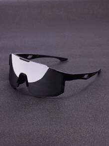 1pc Men's Plastic Sport And Cycling Wrap-Around Y2k Decorative Fashion Glasses, Suitable For Daily Wear, Photography, Shopping, Riding, Skiing, Etc. Street Shades Accessories,School Beach Accessories Glasses Shades Looks Street Style And Suit For Sweater Jacket Sweatshirt Hoodie Leather Pants And Cargo Pants For Summer Beach Vacation,Outdoor,Travel
