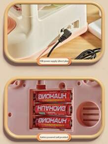 YUQING.FC Mini Astronaut Claw Machine Toy Claw Machine With Stuffed Animals And Gashapon For Children - Rosa chiclete - Visão 5