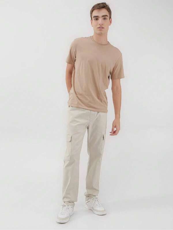 Calça Cargo C/bolso Casual Skate Sarja Militar Street Tática