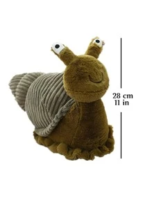 件 28 公分可愛毛絨蝸牛毛絨玩具，栩栩如生的軟蝸牛娃娃，適合禮品和家居裝飾，是聖誕節和其他節日的蝸牛毛絨玩具選擇。 - 駝色 - 查看 3