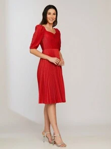 Women Dresses - 紅色 - 查看 3