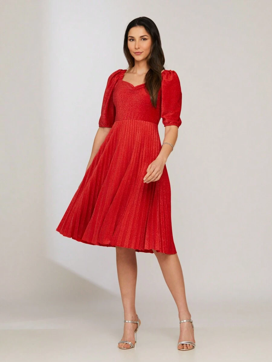 Women Dresses - 紅色 - 查看 1