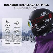Sun Protective Anti UV ROCKBROS Cold Weather Balaclava Ski Mask For Men Windproof Thermal Winter Scarf Mask Women Neck Warmer Hood For Cycling - Dark Grey - View 3