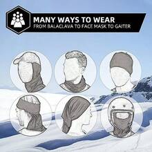 Sun Protective Anti UV ROCKBROS Cold Weather Balaclava Ski Mask For Men Windproof Thermal Winter Scarf Mask Women Neck Warmer Hood For Cycling - Dark Grey - View 5