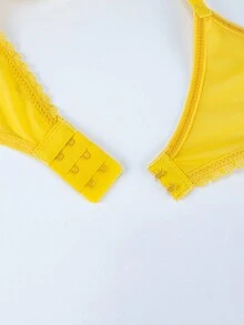 女士性感蕾絲可調節誘惑半透明蕾絲吊襪帶