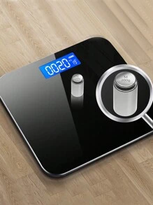 1PC Body Scale Household Small Rechargeable Body Scale High Precision Electronic Scale - Black - View 4