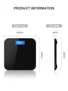1PC Body Scale Household Small Rechargeable Body Scale High Precision Electronic Scale - Black - View 5