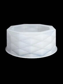 用于制作装饰性圆形花盆、多肉植物盆、菱形、方形和圆形储物盒、滴胶/硅胶模具的 DIY 石膏模具