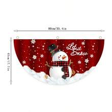 1入組聖誕節主題扇形旗幟,適用於戶外裝飾,例如正門、樓梯、窗戶等 - 紅色 - 查看 7