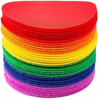 30 个地毯地板点标记，4 英寸，教室坐式地毯点，固定点标记，多色圆点标记，适用于游戏和教师（6 种颜色）