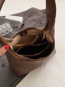 Dedoo Color sólido nueva de PU personalidad bolso de viaje diario bolso simple bolso de hombro bolso de axila, bolso de carta modular con bolso pequeño monedero