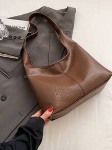 Dedoo Color sólido nueva de PU personalidad bolso de viaje diario bolso simple bolso de hombro bolso de axila, bolso de carta modular con bolso pequeño monedero