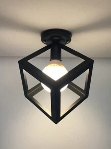 1 Miếng Kim loại Ánh sáng Lồng Đối với E27 Bóng đèn tròn , Chỉ một Ánh sáng , Đối với Treo Ánh sáng Dây điện Bộ dụng cụ , Retro Đèn Giá đỡ , Treo Đèn Dây điện Đèn chiếu sáng , Nhà nông , Phòng ngủ , Phòng ăn Đồ trang trí - màu đen - Xem 7