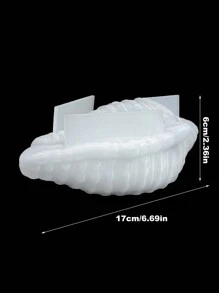 DIY Seashell Shaped Decoration Molds For Candle Making, Succulent Planter, Epoxy Resin, Silicone Molds - White - View 2